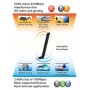 Edimax AC600 Dual Band 802.11ac USB adapter, 2,4GHz+5GHz, 4/6dBi antenna craddle